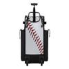 Boombah Rolling Superpack 2.0 Baseball/Softball Gear Bag - 23-1/2" x 13-1/2" x 9-1/2" - Baseball Homerun White/Black/Red - Telescopic Handle - Holds 4 Bats - Wheeled Version view 3