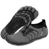 Racqua Mens Womens Water Sport Shoes Beach Surf Swim Pool Hiking Walking Shoes Quick Dry Barefoot Aqua Shoes Deep Grey 11 W/10 M view 1