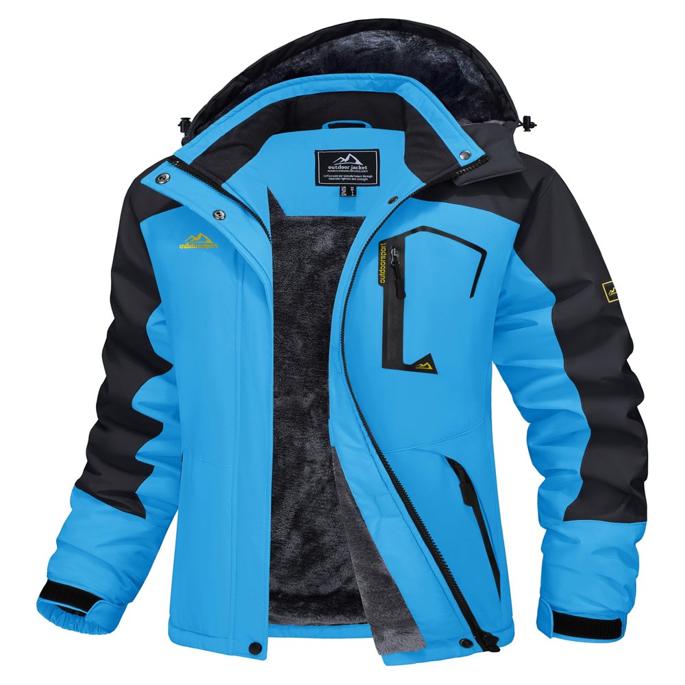 MAGCOMSEN Women's Snowboard Jackets Waterproof Insulated Snow Jackets Warm Winter Coats with Hood Ladies Ski Jackets S