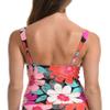 La Blanca Women's Over The Shoulder Front Knot Tankini Swimsuit Top, Multi//in Full Bloom, 16 view 2