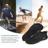 Racqua Mens Womens Water Sport Shoes Quick Dry Barefoot Aqua Shoes Beach Surf Swim Pool Hiking Walking Shoes Black 8.5 Women/7.5 Men view 2