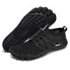 Racqua Mens Womens Water Sport Shoes Quick Dry Barefoot Aqua Shoes Beach Surf Swim Pool Hiking Walking Shoes Black 8.5 Women/7.5 Men view 3