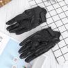 FAVOMOTO Winter Genuine Leather Touch Screen Gloves for Outdoor Sports Warm Thicken Riding Workout Gloves Black for Cycling Climbing Hiking view 3