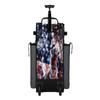 Boombah Rolling Superpack 2.0 Baseball/Softball Gear Bag - 23-1/2" x 13-1/2" x 9-1/2" - USA Allegiance Charcoal/Royal Blue/White - Telescopic Handle - Holds 4 Bats - Wheeled Version view 3