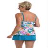 Maxine of Hollywood Women's Standard Ruffle Bandeau Tankini Swimsuit Top, Multi//English Arboretum, 6 view 2