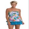 Maxine of Hollywood Women's Standard Ruffle Bandeau Tankini Swimsuit Top, Multi//English Arboretum, 6 view 3