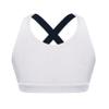 YONGHS Kids Girls' Sports Bra Criss Cross Back Crop Tops Cutout Vest for Dance/Yoga/Workout/Running White D 6 Years view 1