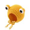 MINGSEECESS Kids Knitted Beanie Hat Cute Frog Cartoon Winter Warmer Cap with Big Eyes for Baby Boys Girls view 1