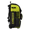Boombah Superpack Hybrid Rolling Bat Bag - Wheeled & Backpack Version - Softball Highlight Black/Optic Yellow/Red view 4