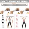 DASKING Detachable Resistance Bar (35.4" Total Length)  Heavy-Duty 500LBS Portable Gym Bar, Home & Travel Fitness view 4