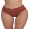 La Blanca Women's Island Goddess Cross Over High Waist Bikini Swimsuit Bottom, Cinnamon, 10 view 1