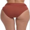 La Blanca Women's Island Goddess Cross Over High Waist Bikini Swimsuit Bottom, Cinnamon, 10 view 2