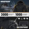 MAGCOMSEN Womens Snow Jacket Waterproof Insulated Skiing Jacket Winter Rain Coats with Hood Ladies Ski Jacket Windproof view 3