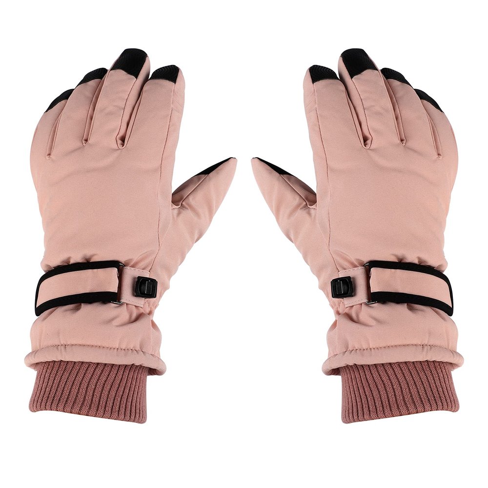 IPENNY Waterproof Windproof Women's Ski Gloves Winter Warm Touchscreen Snow Gloves Anti-Slip Adjustable Skiing Mittens Cold Weather Handwear Mitt for Outdoor Sports Snowboarding