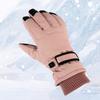 IPENNY Waterproof Windproof Women's Ski Gloves Winter Warm Touchscreen Snow Gloves Anti-Slip Adjustable Skiing Mittens Cold Weather Handwear Mitt for Outdoor Sports Snowboarding view 4