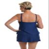 Maxine of Hollywood Women's High Neck Tankini Swimsuit Top, Navy//Border Blooms, 8 view 4