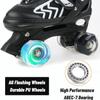 Kids Roller Skates for Boys and Girls, Women and Men, 4 Size Adjustable Adult Kids Roller Skates Outdoor Indoor, Patines para Nias Nios with Light up Wheels Small Size view 2