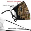 Niqqzit Jamaican Rasta Reggae Judah Lion Mask with Filter Breathable Face Mask Washable Balaclava Bandana Mouth Cover with Adjustable Ear Loops view 4