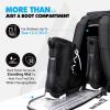 Hikenture Ski Boot Bag Backpack, 50L Padded Ski Bag Snowboard Boot Bag with Drain Holes, Large Capacity Water-Resistant Ski Travel Bag for Ski Boots, Helmet, Goggles, Clothes, Gloves, Snowboard Gear view 4