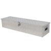 Volowoo Aluminum Pattern Toolbox, Hard Case,Aluminum Storage Box Framed Locking Storage Box Case Lock Box Hard Storage Case (Silver,A, 50'') view 1