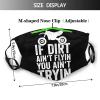 Niqqzit Motocross Dirt Bike Mask with Filter Breathable Face Mask Washable Balaclava Bandana Mouth Cover with Adjustable Ear Loops view 2