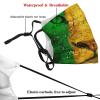 Niqqzit Jamaican Rasta Reggae Judah Lion Mask with Filter Breathable Face Mask Washable Balaclava Bandana Mouth Cover with Adjustable Ear Loops view 4