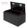 Volowoo Aluminum Pattern Toolbox, Hard Case,Aluminum Storage Box Framed Locking Storage Box Case Lock Box Hard Storage Case (Black,B, 30'') view 2