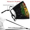 Niqqzit Jamaican Rasta Reggae Judah Lion Mask with Filter Breathable Face Mask Washable Balaclava Bandana Mouth Cover with Adjustable Ear Loops view 4