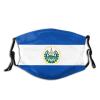 Niqqzit El Salvador Flag Mask with Filter Breathable Face Mask Washable Balaclava Bandana Mouth Cover with Adjustable Ear Loops view 1