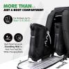 Hikenture Ski Boot Bag Backpack, 50L Padded Ski Bag Snowboard Boot Bag with Drain Holes, Large Capacity Water-Resistant Ski Travel Bag for Ski Boots, Helmet, Goggles, Clothes, Gloves, Snowboard Gear view 3