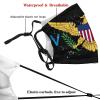 Niqqzit Us Virgin Islands Flag Mask with Filter Breathable Face Mask Washable Balaclava Bandana Mouth Cover with Adjustable Ear Loops view 4