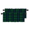BaoNews Tartan Plaid Kitchen Valances for Windows,Black Watch Christmas Fabric Texture Blackout Valances Curtains Multilayer Polyester Drapes for Kitchen Bedroom 2 Pack 52X18 Inches view 1