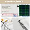 BaoNews Tartan Plaid Kitchen Valances for Windows,Black Watch Christmas Fabric Texture Blackout Valances Curtains Multilayer Polyester Drapes for Kitchen Bedroom 2 Pack 52X18 Inches view 4