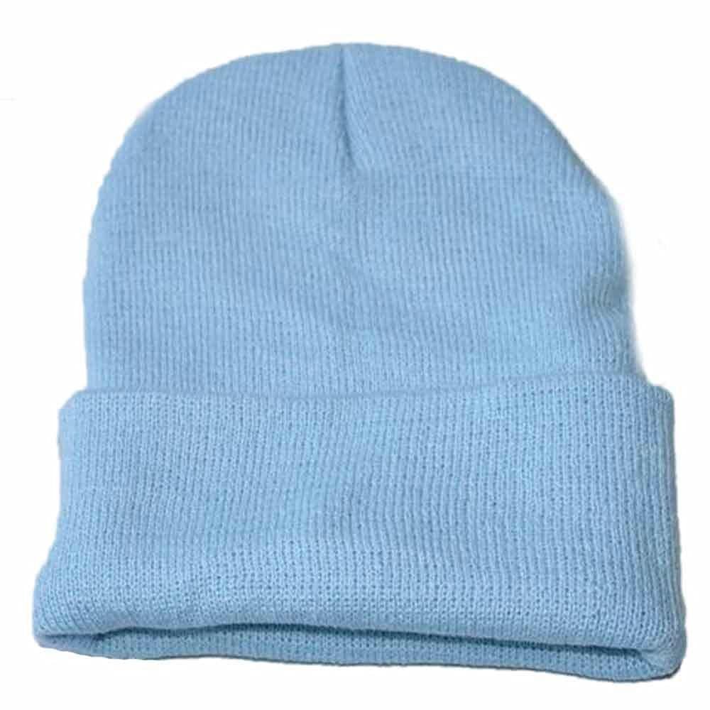 LIXIAO Men Women Stretchy Slouchy Beanie Skully Hat Winter Trendy Keep Warm Baggy Knitted Hip Hop Hats Outdoor Ski Cap