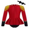 Manyakai Kids Girls Circus Ringmaster Jumpsuit Tailcoat Rompers Carnival Theme Party Fancy Dress up Red 12 Years view 2