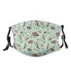 Niqqzit Cute Sea Otters Mask with Filter Breathable Face Mask Washable Balaclava Bandana Mouth Cover with Adjustable Ear Loops view 1
