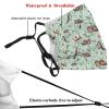 Niqqzit Cute Sea Otters Mask with Filter Breathable Face Mask Washable Balaclava Bandana Mouth Cover with Adjustable Ear Loops view 4
