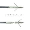12Pcs Fishing Arrow 35 Inch Archery Fish Hunting Arrows Fiberglass Bowfishing Arrow with Safety Slides Barb and Barbed Arrow Slingshot Bow view 4