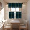 BaoNews Buffalo Plaid Tartan Kitchen Valances for Windows,Traditional Scottish Tiles Trendy Blackout Valances Curtains Multilayer Polyester Drapes for Kitchen Bedroom 2 Pack 52X18 Inches view 2