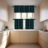 BaoNews Buffalo Plaid Tartan Kitchen Valances for Windows,Traditional Scottish Tiles Trendy Blackout Valances Curtains Multilayer Polyester Drapes for Kitchen Bedroom 2 Pack 52X18 Inches view 3