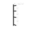 EAS1SOOPE Weight Plate Holder Wall Mounted Olympic Bumper Plate Storage Rack, Barbell Weight Plate Tree Rack for Garage Home Gym, Fit 2 Inch Olympic Plates (Color : 4-Peg) view 2
