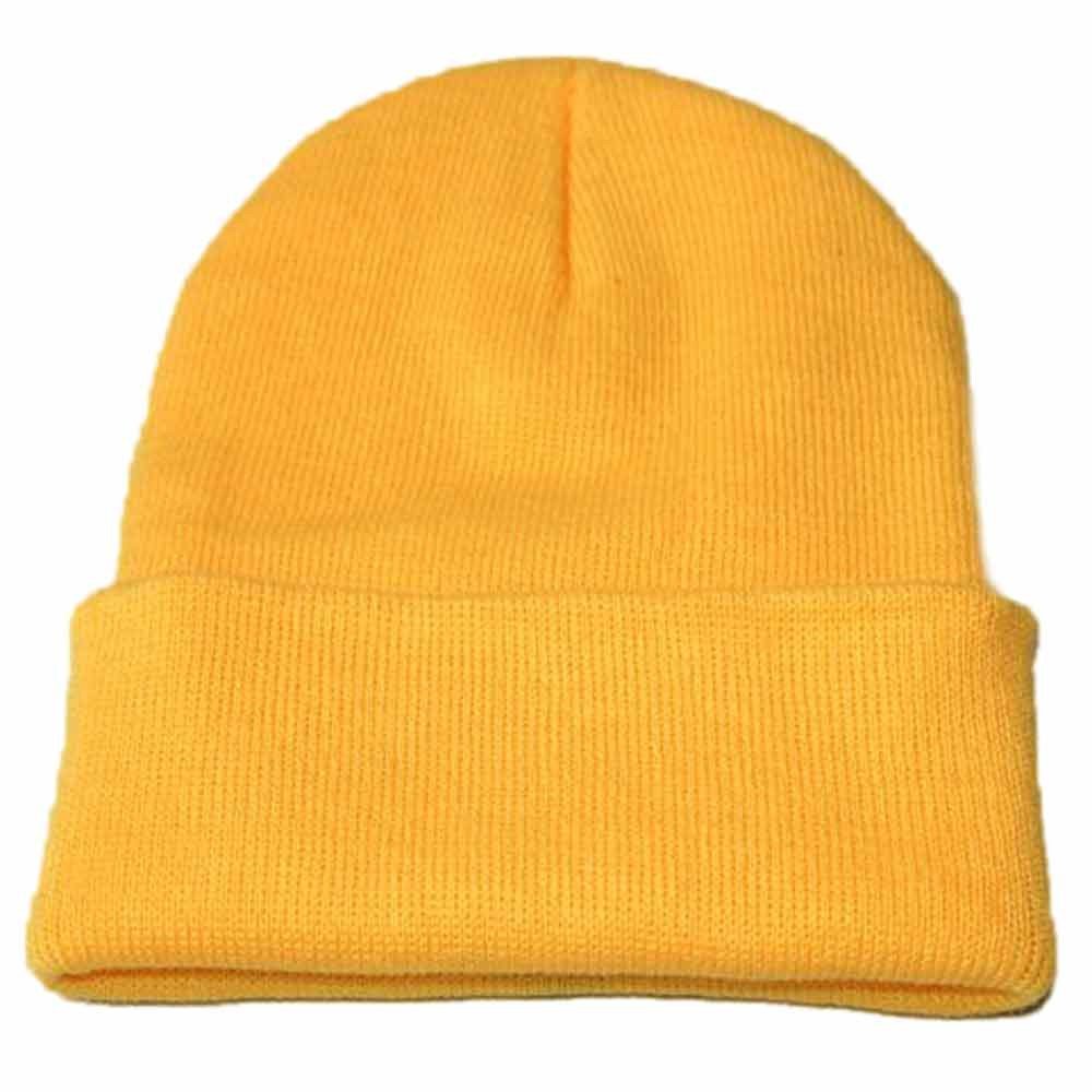 LIXIAO Men Women Stretchy Slouchy Beanie Skully Hat Winter Trendy Keep Warm Baggy Knitted Hip Hop Hats Outdoor Ski Cap