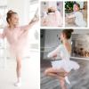 Bezioner Girls Cotton Ballet Dance Dress Cute Tutu Skirted Leotard Long Sleeve Pink 120 view 4