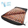 AGEMORE 0 Degree Double Sleeping Bag for Adults, Cotton Flannel Lined 2 Person Queen Size Sleeping Bag for Winter, Double Wide & Warm for Family Couples Camping Or RV Traveling view 4
