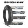 MOHEGIA Fat Tire,20x40 inch Fat Bike Tire,High-Performance and All-Terrain Folding Replacement MTB Bicycle Tire with Street or Trail Riding Black view 4