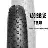 MOHEGIA Fat Bike Tire: 26 x 4.0 inch Folding Replacement Fat MTB Tire for Wide Mountain Snow Bicycle & Trike with Street or Trail Riding view 3