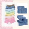 American Trends Toddler Fuzzy Socks Kids Slipper Socks for Girls Boys Baby Cozy Fluffy Warm Winter Socks 3 Pack Blue&& Green 3-6 Years view 3