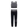 Moggemol Girls Printed Athletic Crop Top with Leggings Sets Jazz Hip Hop Workout Gymnastic Dance Outfit Gray 4 view 2