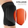 Queen Wear  Sleek Black  Pole Dance Knee Pads Perfect Woman Protection for Ballet Modern Dance and Indoor Sports (L) view 3