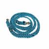Paracord reins, 1" turquoise and black reins view 1